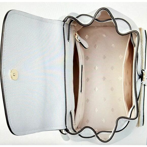 Kate Spade New York Pride Rainbow Darcy Flap White Leather Backpack main image 5